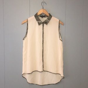 💖SHEER CREAM TUNIC TOP💖